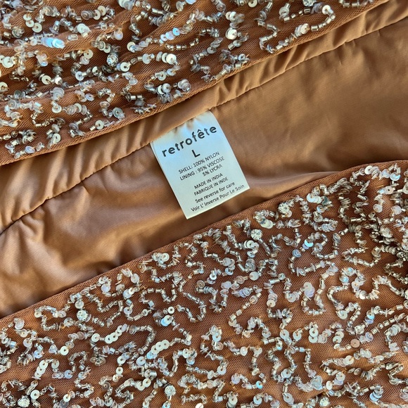 Retrofete NWT Large Evie Strapless Sequin Dress - Picture 13 of 14